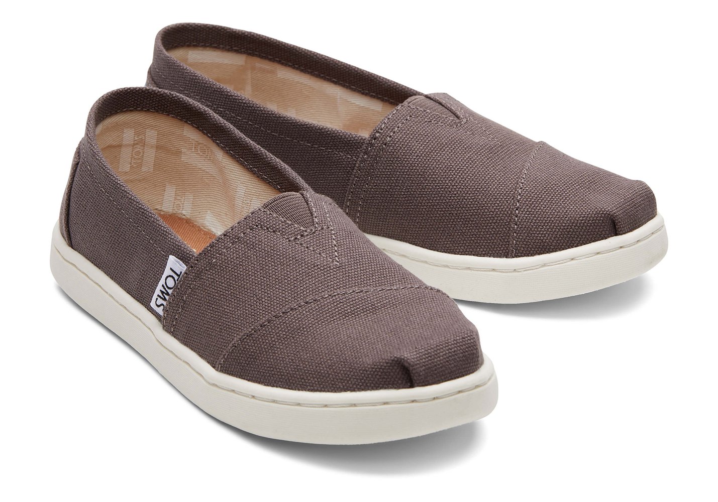 Toms Espadryle Dziecięce Brązowe - Alpargata Youth Płócienne - 60OVKDBGN